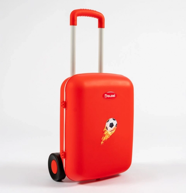 Valise de voyage pour enfants à roulettes Doloni – rouge