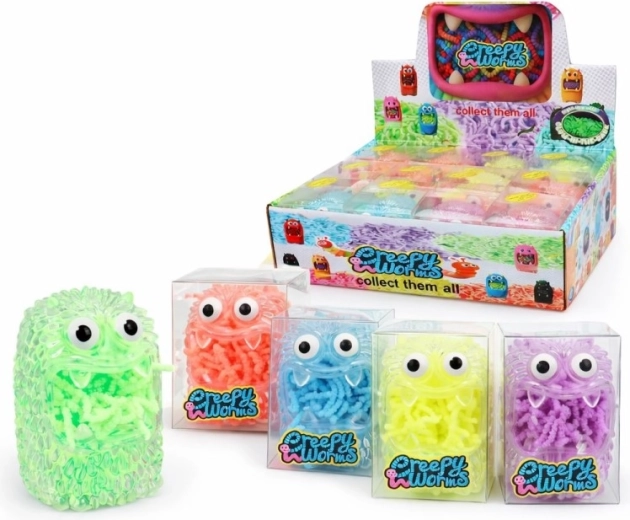 Vers dans un monstre 8 cm – jouet en plastique pour enfants