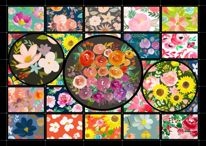 Puzzle Jardin fleuri 1000 pièces