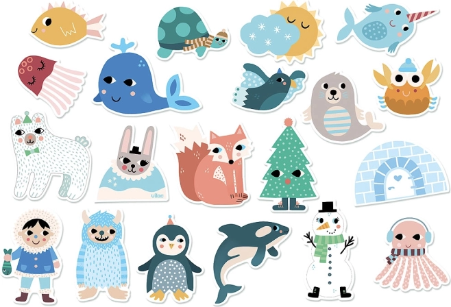 Magnetes en bois Vilac Île