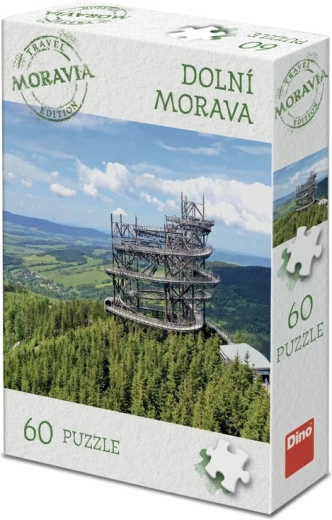 Puzzle Dino, édition touristique Moravie : Dolní Morava – 60 pièces