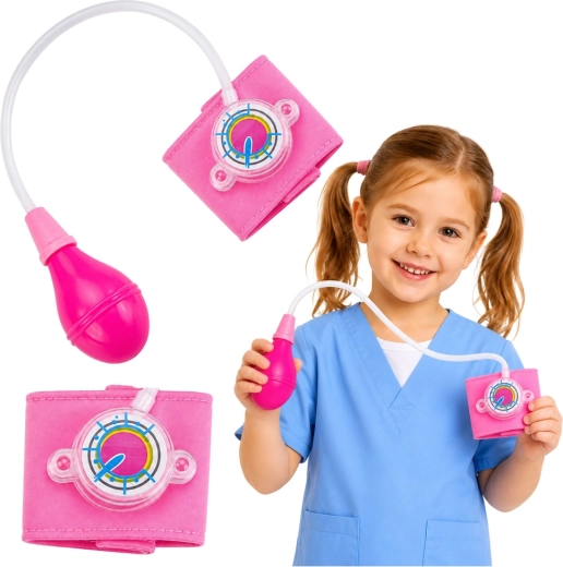 Tensiomètre enfant rose pour jouer avec aiguille mobile