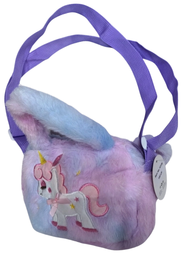 Sac bandoulière PINK avec licorne et petites étoiles