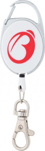 Porte-clés Bagmaster blanc pour badge (puce) ou clés