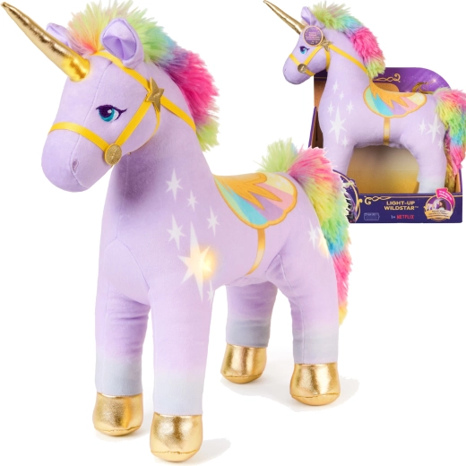 Licorne en peluche WILDSTAR avec lumière 35 cm – UNICORN ACADEMY
