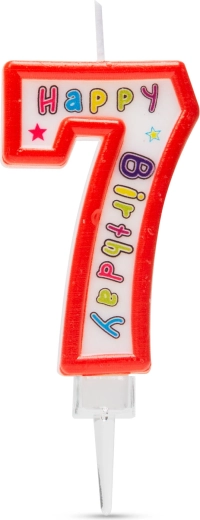 Bougie pour gâteau chiffre 7