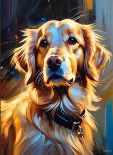 Peinture diamant – portrait de labrador retriever 30 × 40 cm