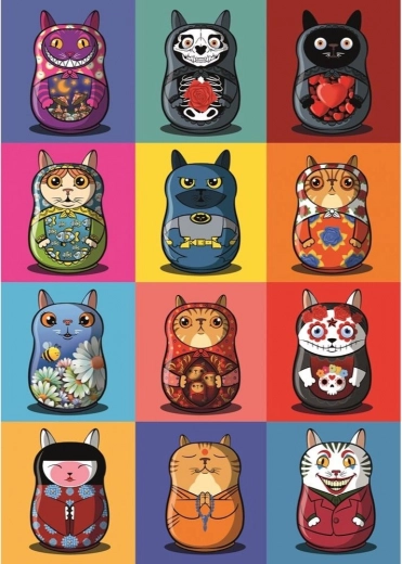 Puzzle Magnolia Catryoshky 1000 pièces