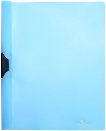 Chemise porte-documents avec clip latéral A4, bleu pastel CONCORDE