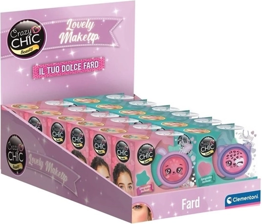 Clementoni Crazy Chic – coffret créatif de maquillage pour mélanger les teintes, rose