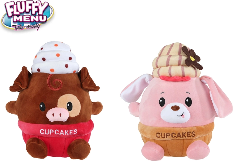 Peluche cupcake Fluffy Menu 27 cm