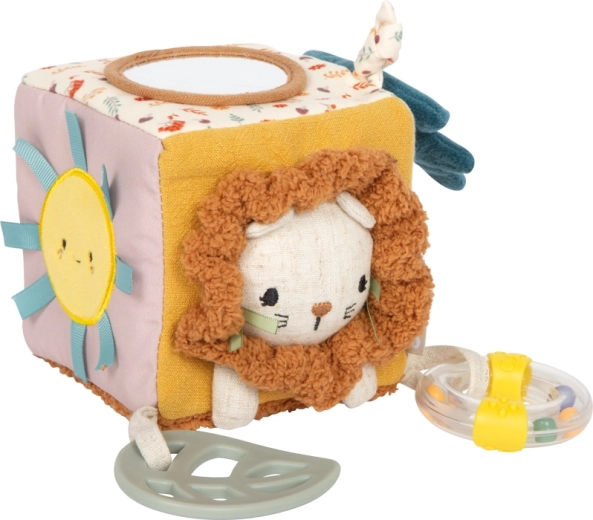 Small foot cube d’éveil en tissu petit lion avec activités
