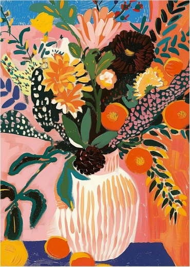 Puzzle Bohemian Flower 500 pièces avec colle