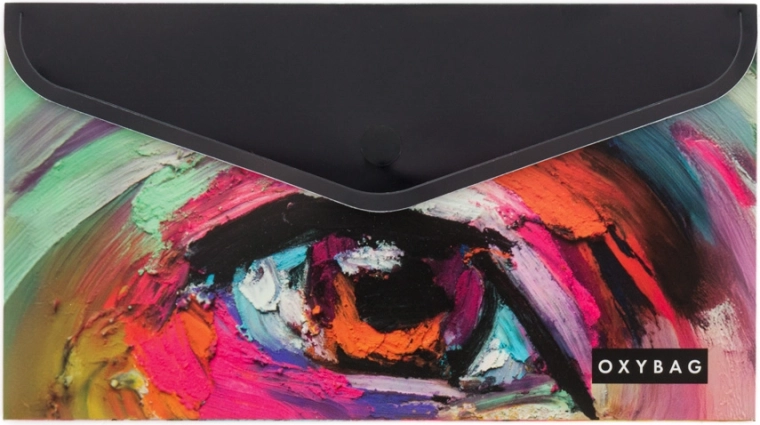 Pochette plastique DL à bouton-pression avec imprimés