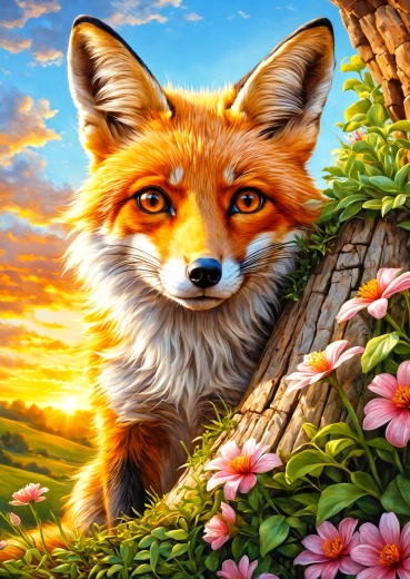 Puzzle Renard curieux 1000 pièces