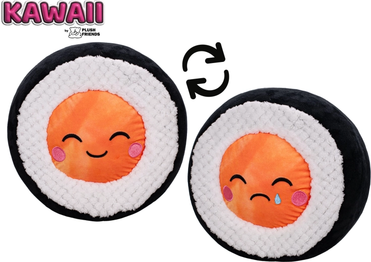 Sushi en peluche saumon 25 cm Plush Friends Kawaii - 1 pièce
