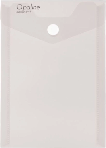 Pochette à pression A6 verticale Opaline transparente
