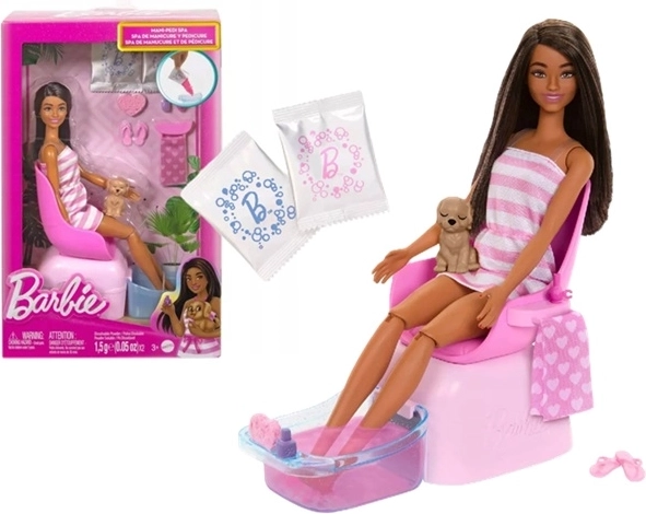 Barbie set spa mani/pédi avec accessoires