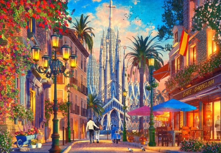 Puzzle Barcelone 1000 pièces BLUEBIRD