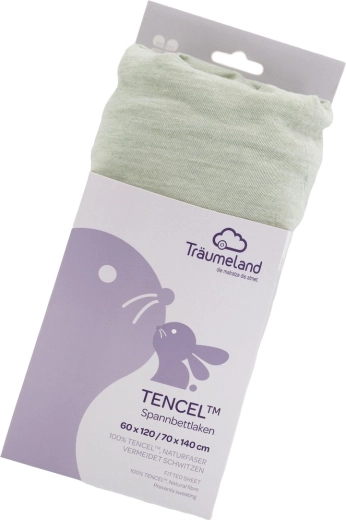 Drap-housse Träumeland Tencel uni desert sage