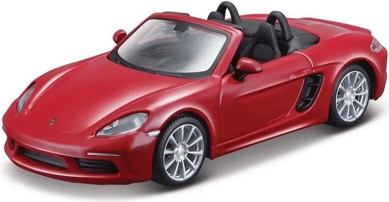 Bburago Porsche 718 Boxster rouge foncé 1:32