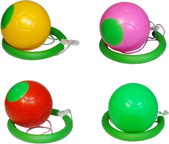 Balle à sauter avec anneau – jouet d’adresse pour enfants
