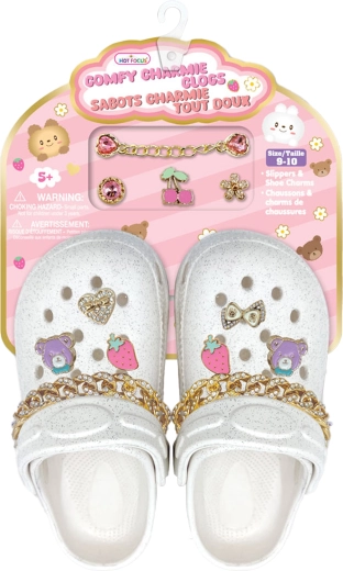 Sandales enfant blanches avec accessoires décoratifs