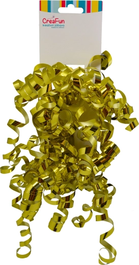 Noeuds cadeau métallisés dorés 6 mm, 2 pcs