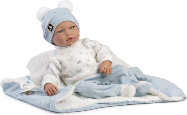 Guca poupée réaliste bébé avec corps en tissu souple 38 cm