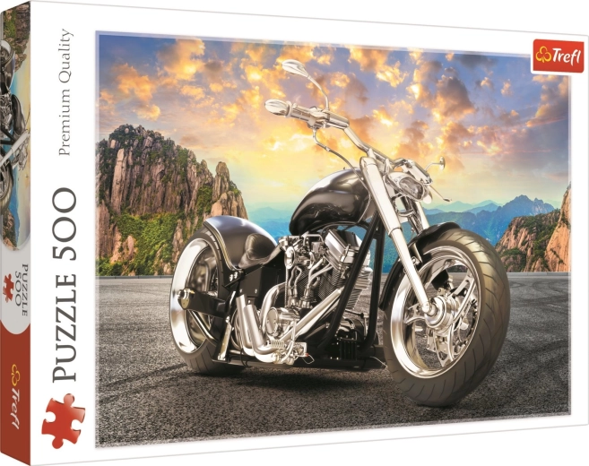 Puzzle 500 pièces – moto noire