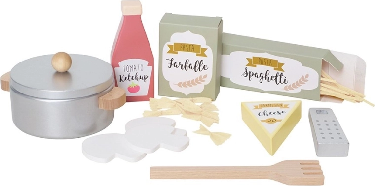 JaBaDaBaDo set de pâtes en bois pour cuisine enfant