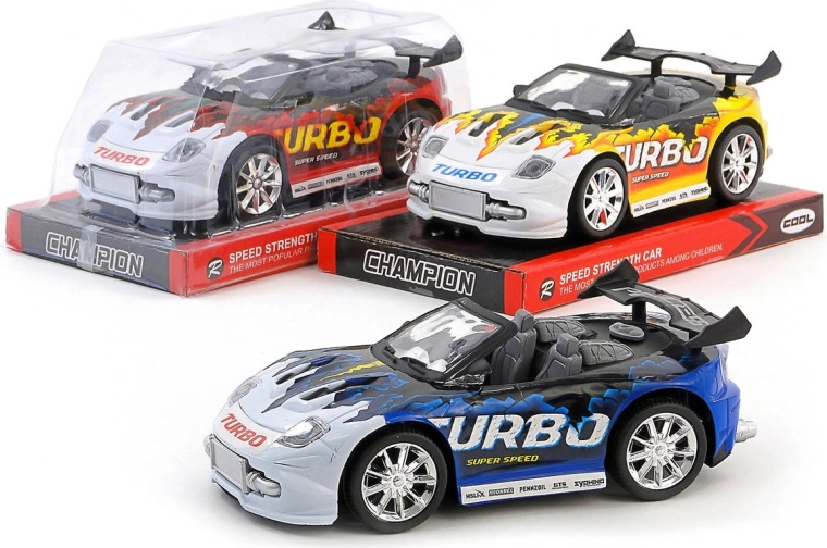 Voiture de course sportive Turbo à friction (à volant d’inertie) 19 cm - 1 pièce