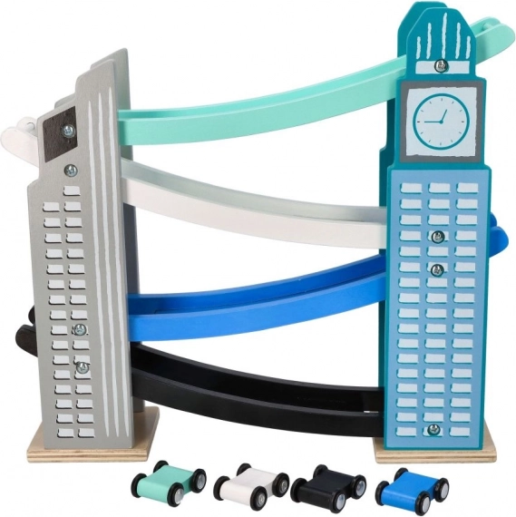 Piste de course en bois Compagne des gratte-ciel