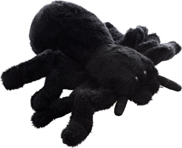 Araignée en peluche noire 14 cm éco-responsable