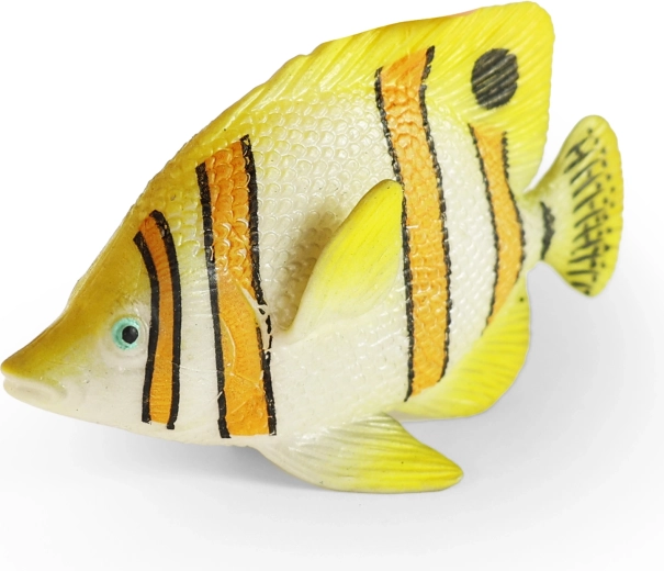Petit poisson jaune en caoutchouc 10 cm