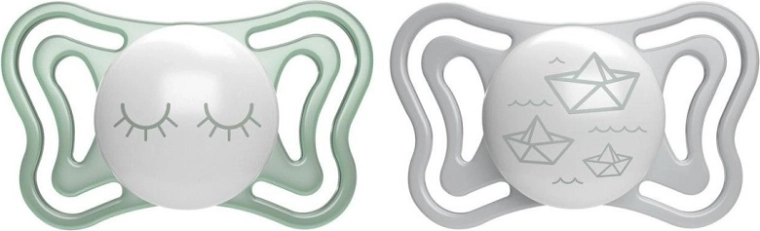 Chicco Physio Light sucette nocturne en silicone 16–36 mois, 2 pcs