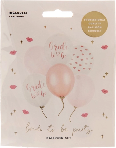 Ballons en latex « Bride to be » – mix de couleurs, 6 pcs