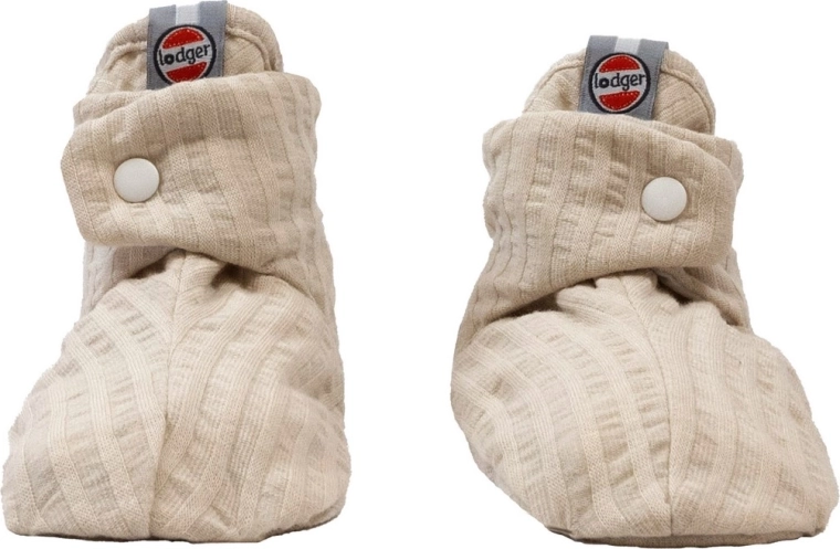 Chaussons en coton LODGER Slipper Seersucker birch 3–6 mois