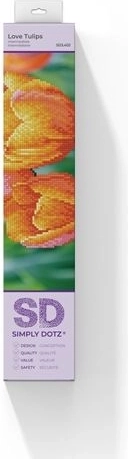 Diamond Dotz Love Tulips – kit de broderie diamant 35 × 27 cm