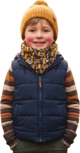 Tour de cou multifonction pour enfants Les Minions jaune 40 × 25 cm