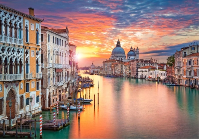 Puzzle 500 pièces Venise au coucher du soleil