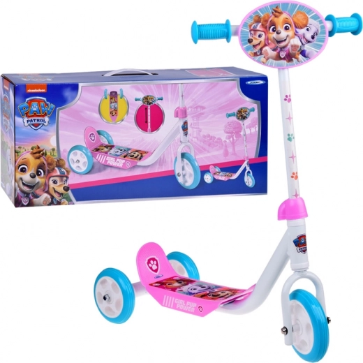 Trottinette à trois roues Paw Patrol rose pour enfants