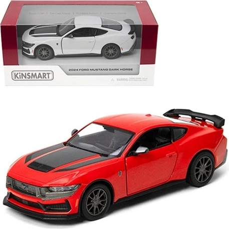Kinsmart Ford Mustang Dark Horse 2024 modèle métallique à l'échelle 1:38 - 1 pièce
