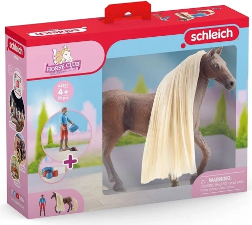 Schleich Horse Club Sofia & Leo avec le cheval Rocky – coffret de départ pour coiffer la crinière