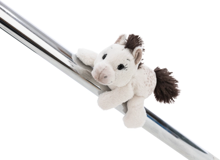 Nici figurine en peluche magnétique Pony Mony 12 cm – poney blanc