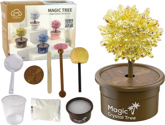 Arbre cristallin magique – coffret expérimental doré