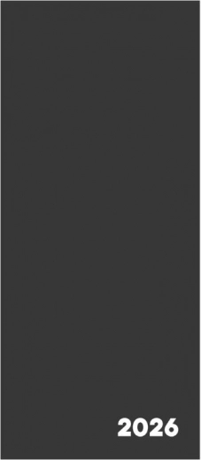 Agenda mensuelle 2026 noire