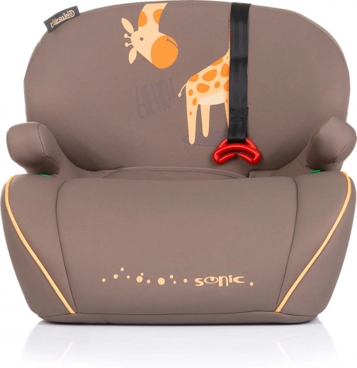 Rehausseur pour enfants Sonic avec motif girafe i-Size Isofix