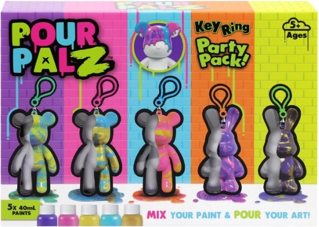 Pour Palz ourson – kit créatif de coulage pour porte-clés (5 pièces)