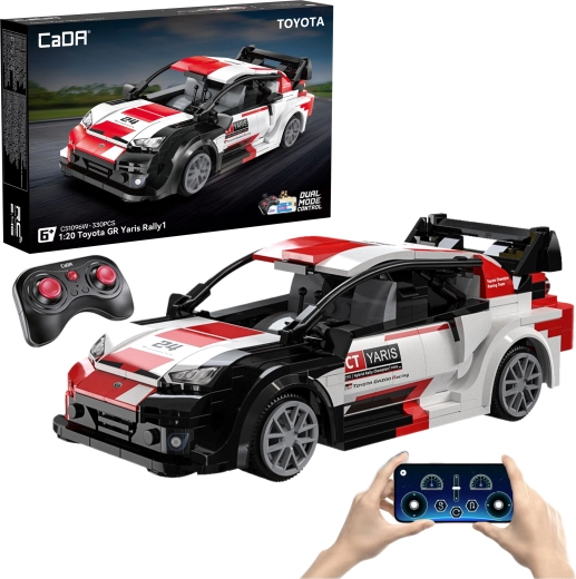 CaDA Toyota GR Yaris Rally1 RC – kit de construction, voiture de course télécommandée, 330 pièces